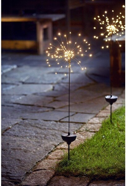 Apparecchio solare a LED per esterni con LED bianchi , altezza 100 cm Firework - Star Trading