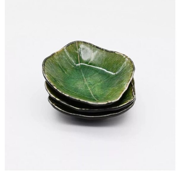 Ciotola in gres verde , 11 x 10 cm Riviera - Costa Nova