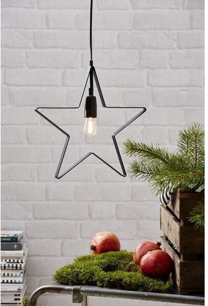 Decorazione luminosa nera con motivo natalizio Orbit - Star Trading