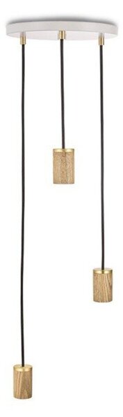 Apparecchio a sospensione dimmerabile in colore bianco-naturale ø 25 cm - tala