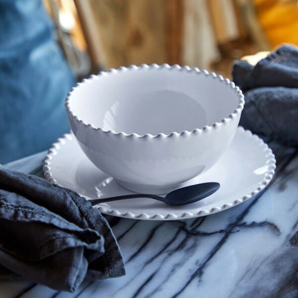 Ciotola in gres bianco , ⌀ 16 cm Pearl - Costa Nova