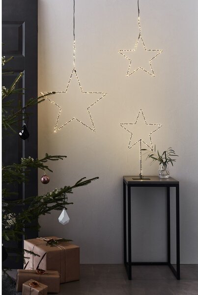 Decorazione luminosa nera con motivo natalizio ø 45 cm Alpha - Markslöjd