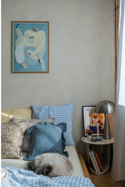 Lampada da tavolo in argento, altezza 51 cm Sublime - Leitmotiv