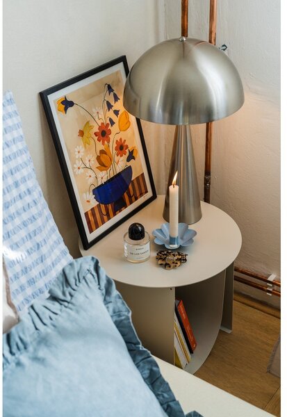 Lampada da tavolo in argento, altezza 51 cm Sublime - Leitmotiv