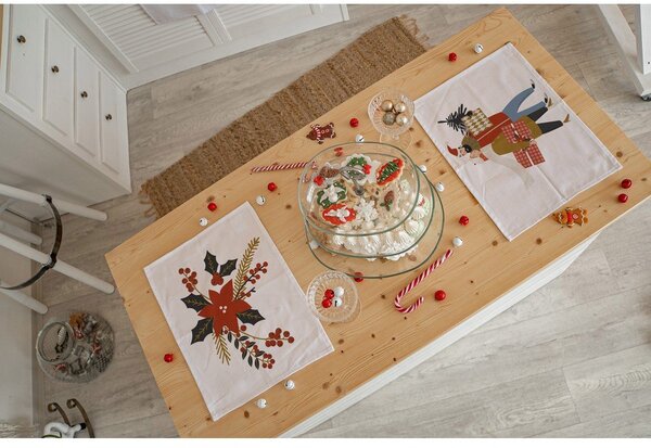 Tovagliette di stoffa con motivo natalizio in set da 2 35x45 cm Christmas Star - Butter Kings