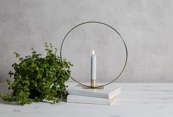 Decorazione leggera di colore oro Flamme Table - Star Trading