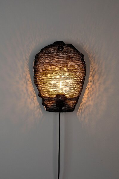 Lampada da parete nera Lena - White Label