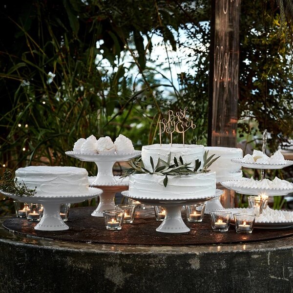 Fruttiera in gres bianco , ⌀ 33 cm Pearl - Costa Nova