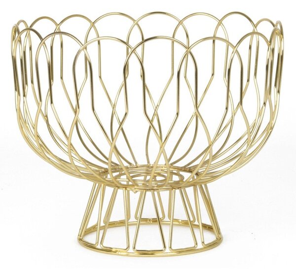 Fruttiera in oro Wired - PT LIVING