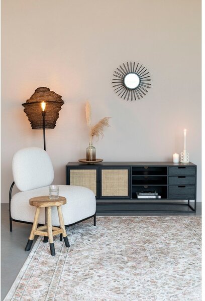 Tavolo TV in rattan nero 38x55 cm Guuji - White Label