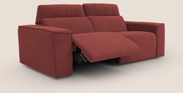 Clark Divano modulare con opzione relax elettrico in tessuto smacchiab