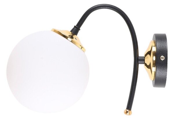 Lampada da parete bianca e nera ø 15 cm Yoyo - Squid Lighting