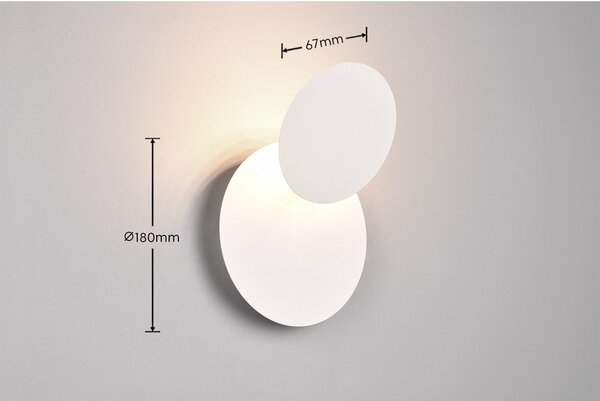 Lampada da parete a LED bianca Mio - Trio