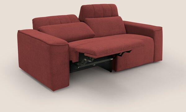 Clark Divano modulare con opzione relax elettrico in tessuto smacchiab