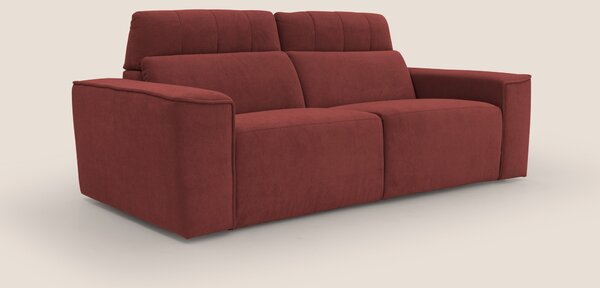 Clark Divano modulare con opzione relax elettrico in tessuto smacchiab