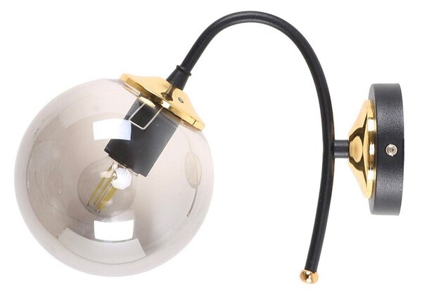 Lampada da parete nero-grigio ø 15 cm Yoyo - Squid Lighting