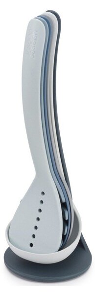 Set di 5 utensili da cucina blu con supporto Nest Utensils Plus Nest Sky - Joseph Joseph