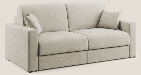 Best Divano letto matrimoniale in tessuto impermeabile T02 panna