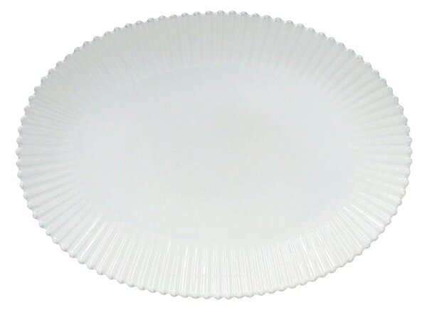 Piatto da portata in gres bianco 37x51 cm Pearl - Costa Nova