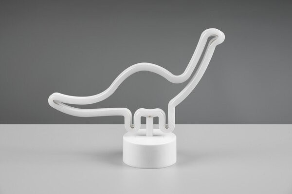 Lampada da tavolo a LED bianca (altezza 20 cm) Bronto - Reality