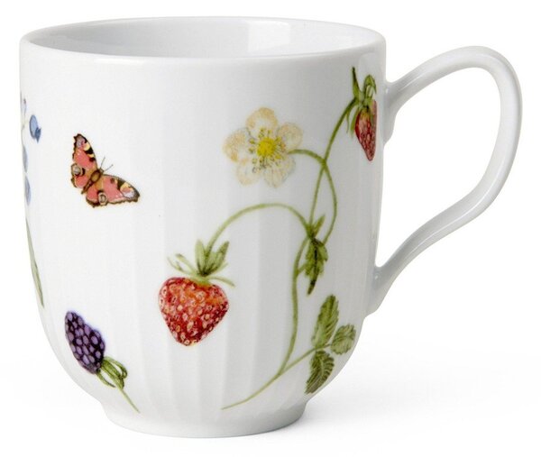 Tazza bianca in porcellana con motivo floreale 330 ml Hammershøi Summer - Kähler Design
