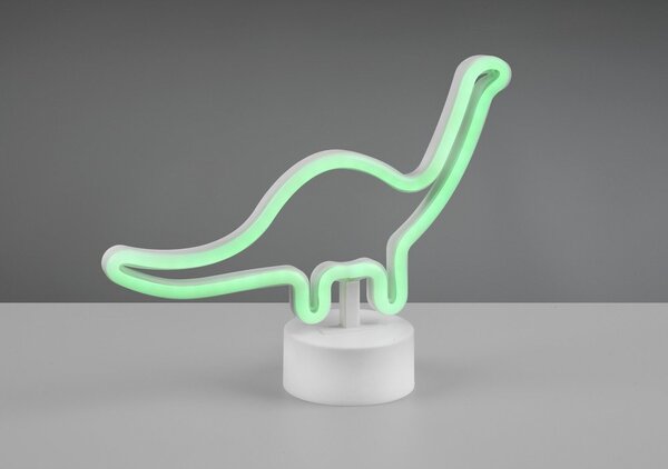 Lampada da tavolo a LED bianca (altezza 20 cm) Bronto - Reality