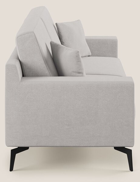 Prestige divano moderno in microfibra smacchiabile T11 grigio chiaro