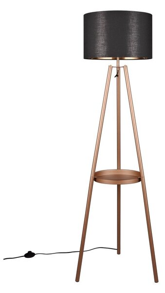 Lampada da terra marrone con ripiano (altezza 152 cm) Colette - Reality
