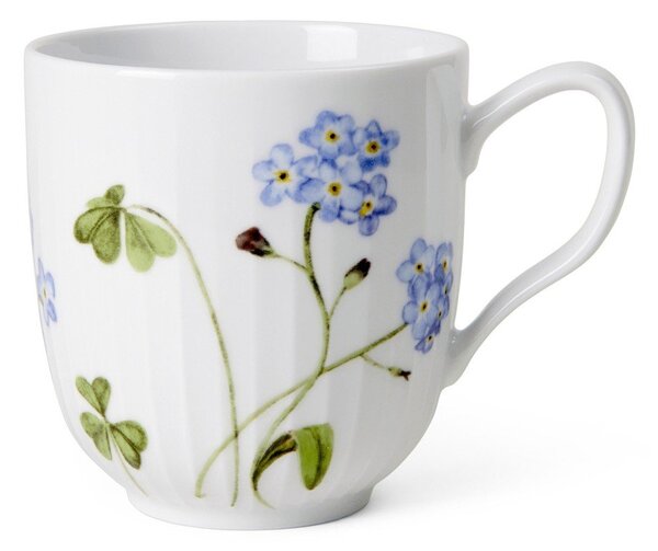 Tazza bianca in porcellana con motivo floreale 330 ml Hammershøi Summer - Kähler Design