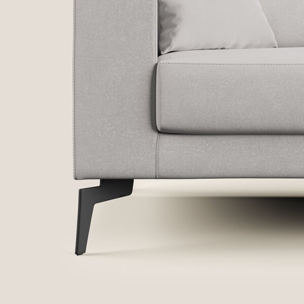 Prestige divano moderno in microfibra smacchiabile T11 grigio chiaro