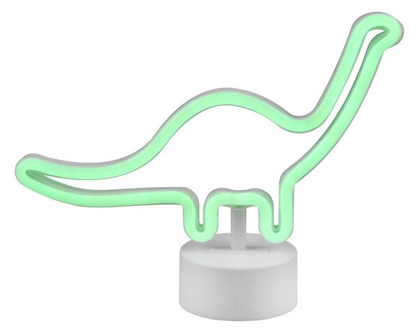 Lampada da tavolo a LED bianca (altezza 20 cm) Bronto - Reality