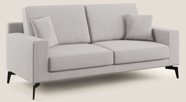 Prestige divano moderno in microfibra smacchiabile T11 grigio chiaro