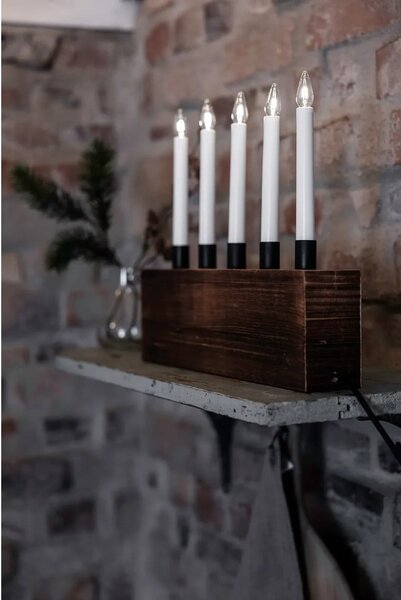 Decorazione luminosa natalizia marrone Albero - Markslöjd
