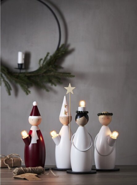 Decorazione luminosa bianca con motivo natalizio ø 12 cm Lucia Classic - Star Trading