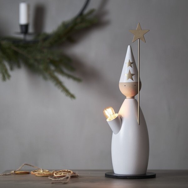 Decorazione luminosa bianca con motivo natalizio ø 12 cm Lucia Classic - Star Trading