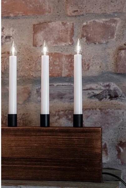 Decorazione luminosa natalizia marrone Albero - Markslöjd