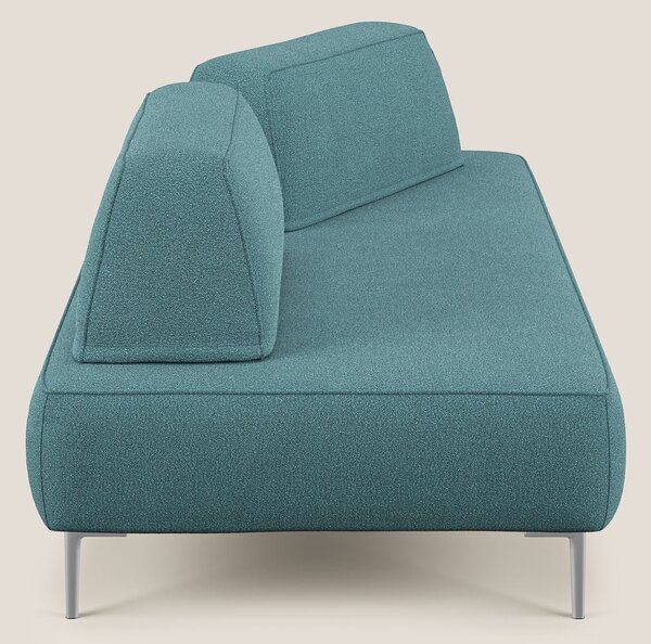 Newton divano modulare con schienali movibili T07 azzurro