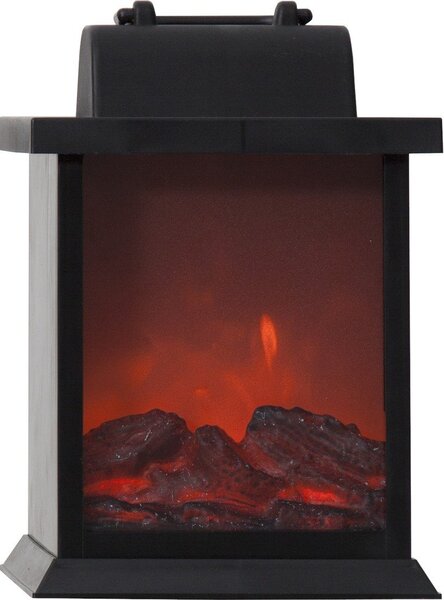 Decorazione luminosa a LED con imitazione di fiamma, larghezza 15 cm Fireplace - Star Trading