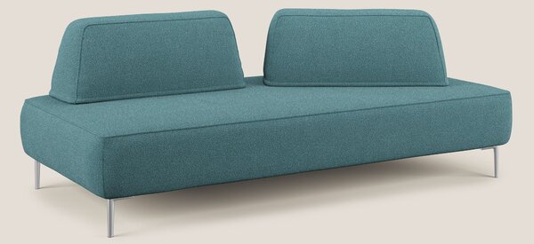 Newton divano modulare con schienali movibili T07 azzurro