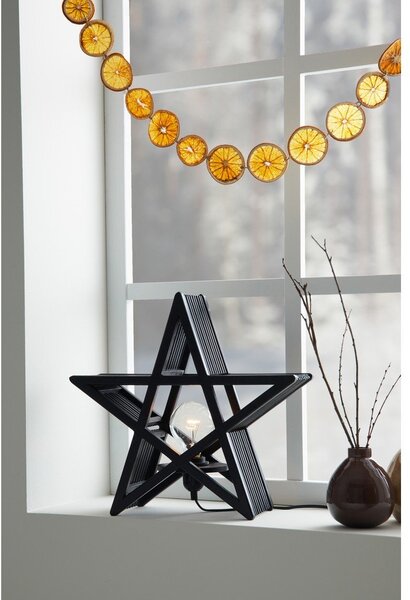 Decorazione luminosa natalizia nera Bamboo - Markslöjd