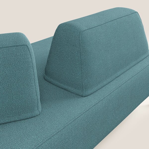 Newton divano modulare con schienali movibili T07 azzurro