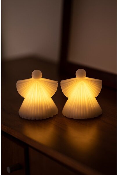 Decorazioni luminose bianche in set di 2 pezzi ø 9 cm Asta - Sirius