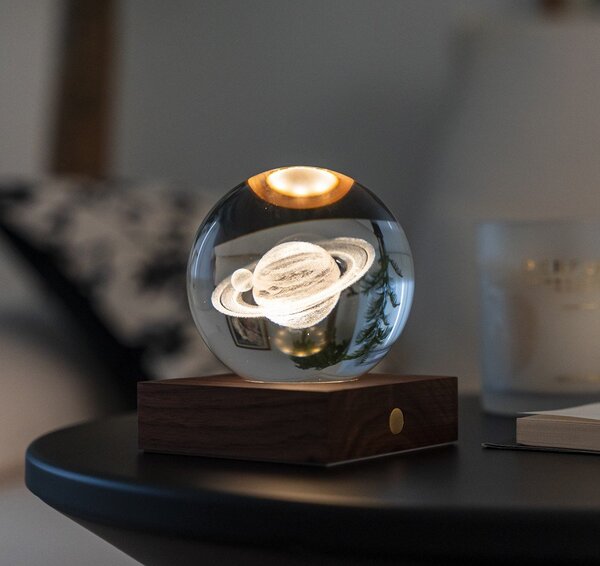 Decorazione luminosa marrone scuro con ricarica USB Amber – Gingko