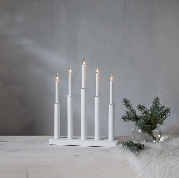 Decorazione luminosa bianca natalizia Plate - Star Trading