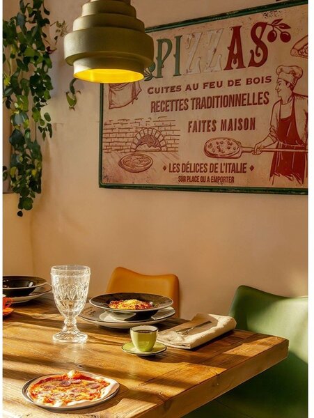Lampada a sospensione verde ø 25 cm - Antic Line