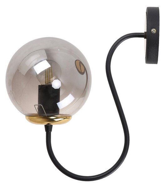 Lampada da parete nera/grigia ø 15 cm Oslo – Squid Lighting