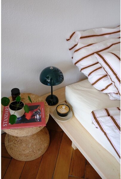 Letto matrimoniale in legno di pino con griglia color naturale 140x200 cm Japan - Karup Design