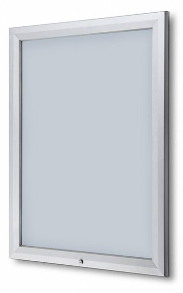 Bacheca da Esterno con Apertura a Ribalta 80,5x106,7x4,7 cm in Alluminio Grigio Chiaro