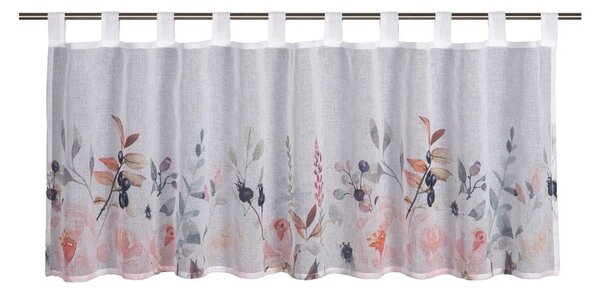 Tenda sottile bianca 135x45 cm Floral – Sehlbach