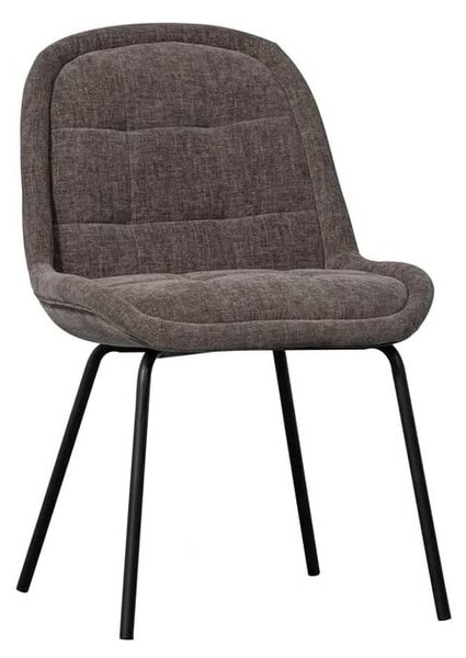 Sedie da pranzo in set grigie in velluto 2 pz Crate – WOOOD